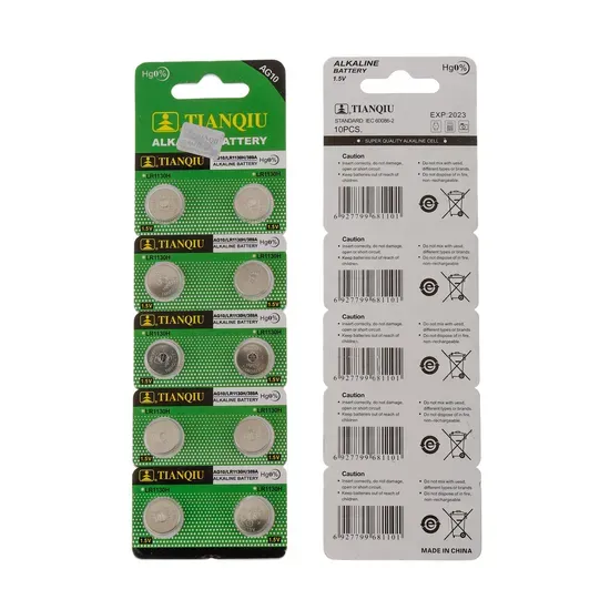 AG10 / LR1130 碱性扣式电池 1.5V — 手表与玩具电池