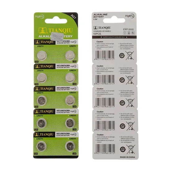 AG7 / LR927 Alkaline Button Cell 1.5V — OEM Watch Battery — image 2