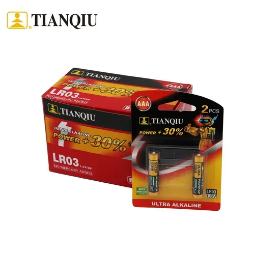 LR03 AAA Alkaline Battery 1.5V — 1200mAh, 5-Year Shelf Life