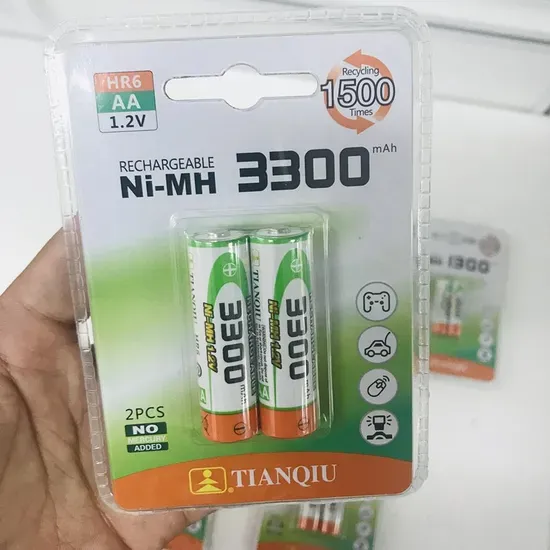 AA 镍氢充电电池 3300mAh — 高容量可充电